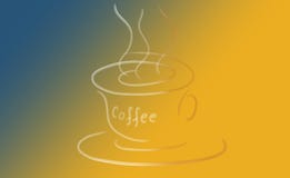 Café abstrakta filiżanka ilustracji Café abstrakta filiżanka ilustracji