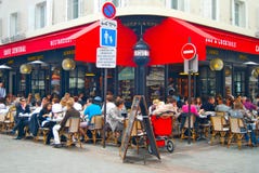 Café Europa Paris do passeio imagem de stock royalty free Café Europa Paris do passeio imagem de stock royalty free