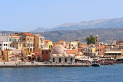 Cais em Chania. Crete, Greece imagem de stock Cais em Chania. Crete, Greece imagem de stock