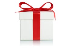 Caixa de presente com a fita para presentes no Natal, no aniversário ou no Valenti imagens de stock royalty free Caixa de presente com a fita para presentes no Natal, no aniversário ou no Valenti imagens de stock royalty free