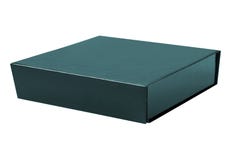 Caja del cartón de la casilla negra aislada en blanco fotografía de archivo Caja del cartón de la casilla negra aislada en blanco fotografía de archivo