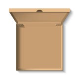 Caja realista del cartón de la pizza, vector stock de ilustración Caja realista del cartón de la pizza, vector stock de ilustración