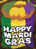 Cake de Mardi Gras Flag commémoratif et du Roi délicieux, illustration de vecteur illustration stock Cake de Mardi Gras Flag commémoratif et du Roi délicieux, illustration de vecteur illustration stock