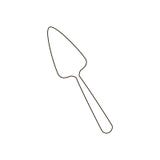 Download Steel Serving Spatula stock vector. Illustration of clean ...