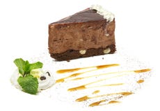 Cake studio shooting on white Royalty Free Stock Photography Cake studio shooting on white Royalty Free Stock Photography