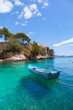 Cala Fornells widok w Paguera, Majorca zdjęcie stock Cala Fornells widok w Paguera, Majorca zdjęcie stock