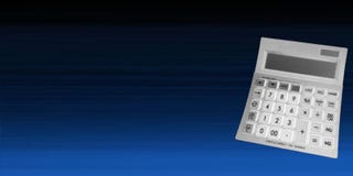 Calculator on a Blue Background royalty free stock images Calculator on a Blue Background royalty free stock images