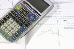 Calculatrice et maths image libre de droits Calculatrice et maths image libre de droits