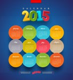 Calendar 2015. Abstract template Calendar of 2015 stock illustration Calendar 2015. Abstract template Calendar of 2015 stock illustration