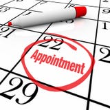 Calendar - Appointment Day Circled for Reminder