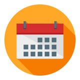 Calendar Business Flat Icon, Date, Event royalty free illustration Calendar Business Flat Icon, Date, Event royalty free illustration