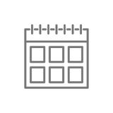 Calendar line icon. vector illustration Calendar line icon. vector illustration