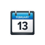 February 13. Calendar icon.Vector illustration,flat style.Month and date.Sunday,Monday,Tuesday,Wednesday,Thursday,Friday. Calendar vector flat icon. Date time vector illustration February 13. Calendar icon.Vector illustration,flat style.Month and date.Sunday,Monday,Tuesday,Wednesday,Thursday,Friday. Calendar vector flat icon. Date time vector illustration