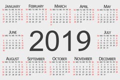 Calendar year. Vector design template stock illustration Calendar year. Vector design template stock illustration