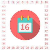 Calendario plano libre illustration Calendario plano libre illustration