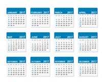 calendrier de vecteur de 2017 ans illustration de vecteur calendrier de vecteur de 2017 ans illustration de vecteur