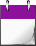 Calendrier violet illustration stock Calendrier violet illustration stock