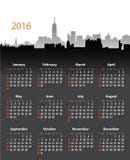 calendrier élégant de 2016 ans sur le fond de paysage urbain illustration de vecteur calendrier élégant de 2016 ans sur le fond de paysage urbain illustration de vecteur