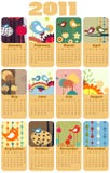 Calendário para 2011 ilustração do vetor Calendário para 2011 ilustração do vetor