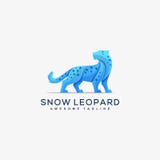 Calibre abstrait de vecteur d'illustration de concept de Snow Leopard illustration stock Calibre abstrait de vecteur d'illustration de concept de Snow Leopard illustration stock
