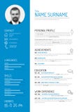 Calibre de cv/résumé illustration stock Calibre de cv/résumé illustration stock