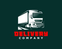 Calibre de logo de camion Un logo de camion sur le fond foncé illustration de vecteur Calibre de logo de camion Un logo de camion sur le fond foncé illustration de vecteur