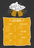 Calibre de menu de bière illustration de vecteur Calibre de menu de bière illustration de vecteur