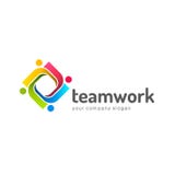 Calibre de vecteur de conception de logo teamwork partenariat Amitié unité illustration libre de droits Calibre de vecteur de conception de logo teamwork partenariat Amitié unité illustration libre de droits