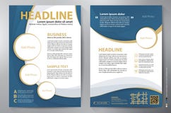 Calibre de vecteur de la conception a4 de brochure illustration stock Calibre de vecteur de la conception a4 de brochure illustration stock