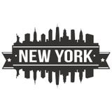 Calibre Editable de silhouette d'Art Design Skyline Flat City de vecteur d'icône de New York Etats-Unis d'Amérique Etats-Unis illustration libre de droits Calibre Editable de silhouette d'Art Design Skyline Flat City de vecteur d'icône de New York Etats-Unis d'Amérique Etats-Unis illustration libre de droits