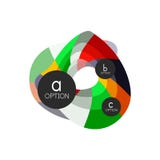 Calibre géométrique coloré abstrait de conception d'infographics d'option avec des options d'ABC d'échantillon Fond abstrait pour illustration stock Calibre géométrique coloré abstrait de conception d'infographics d'option avec des options d'ABC d'échantillon Fond abstrait pour illustration stock