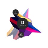 Calibre géométrique coloré abstrait de conception d'infographics d'option avec des options d'ABC d'échantillon Fond abstrait pour illustration stock Calibre géométrique coloré abstrait de conception d'infographics d'option avec des options d'ABC d'échantillon Fond abstrait pour illustration stock