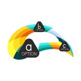 Calibre géométrique coloré abstrait de conception d'infographics d'option avec des options d'ABC d'échantillon Fond abstrait pour illustration stock Calibre géométrique coloré abstrait de conception d'infographics d'option avec des options d'ABC d'échantillon Fond abstrait pour illustration stock
