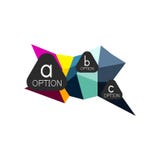 Calibre géométrique coloré abstrait de conception d'infographics d'option avec des options d'ABC d'échantillon Fond abstrait pour illustration libre de droits Calibre géométrique coloré abstrait de conception d'infographics d'option avec des options d'ABC d'échantillon Fond abstrait pour illustration libre de droits