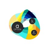 Calibre géométrique coloré abstrait de conception d'infographics d'option avec des options d'ABC d'échantillon Fond abstrait pour illustration libre de droits Calibre géométrique coloré abstrait de conception d'infographics d'option avec des options d'ABC d'échantillon Fond abstrait pour illustration libre de droits