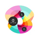 Calibre géométrique coloré abstrait de conception d'infographics d'option avec des options d'ABC d'échantillon Fond abstrait pour illustration libre de droits Calibre géométrique coloré abstrait de conception d'infographics d'option avec des options d'ABC d'échantillon Fond abstrait pour illustration libre de droits