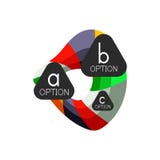 Calibre géométrique coloré abstrait de conception d'infographics d'option avec des options d'ABC d'échantillon Fond abstrait pour illustration libre de droits Calibre géométrique coloré abstrait de conception d'infographics d'option avec des options d'ABC d'échantillon Fond abstrait pour illustration libre de droits