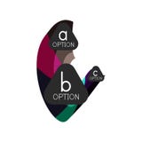 Calibre géométrique coloré abstrait de conception d'infographics d'option avec des options d'ABC d'échantillon Fond abstrait pour illustration de vecteur Calibre géométrique coloré abstrait de conception d'infographics d'option avec des options d'ABC d'échantillon Fond abstrait pour illustration de vecteur