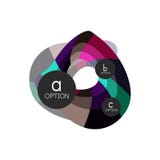 Calibre géométrique coloré abstrait de conception d'infographics d'option avec des options d'ABC d'échantillon Fond abstrait pour illustration stock Calibre géométrique coloré abstrait de conception d'infographics d'option avec des options d'ABC d'échantillon Fond abstrait pour illustration stock