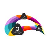 Calibre géométrique coloré abstrait de conception d'infographics d'option avec des options d'ABC d'échantillon Fond abstrait pour illustration stock Calibre géométrique coloré abstrait de conception d'infographics d'option avec des options d'ABC d'échantillon Fond abstrait pour illustration stock