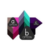 Calibre géométrique coloré abstrait de conception d'infographics d'option avec des options d'ABC d'échantillon Fond abstrait pour illustration stock Calibre géométrique coloré abstrait de conception d'infographics d'option avec des options d'ABC d'échantillon Fond abstrait pour illustration stock