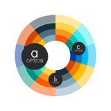 Calibre géométrique coloré abstrait de conception d'infographics d'option avec des options d'ABC d'échantillon Fond abstrait pour illustration stock Calibre géométrique coloré abstrait de conception d'infographics d'option avec des options d'ABC d'échantillon Fond abstrait pour illustration stock