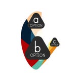 Calibre géométrique coloré abstrait de conception d'infographics d'option avec des options d'ABC d'échantillon Fond abstrait pour illustration libre de droits Calibre géométrique coloré abstrait de conception d'infographics d'option avec des options d'ABC d'échantillon Fond abstrait pour illustration libre de droits