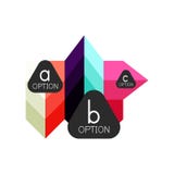 Calibre géométrique coloré abstrait de conception d'infographics d'option avec des options d'ABC d'échantillon Fond abstrait pour illustration stock Calibre géométrique coloré abstrait de conception d'infographics d'option avec des options d'ABC d'échantillon Fond abstrait pour illustration stock