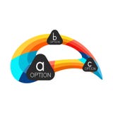 Calibre géométrique coloré abstrait de conception d'infographics d'option avec des options d'ABC d'échantillon Fond abstrait pour illustration stock Calibre géométrique coloré abstrait de conception d'infographics d'option avec des options d'ABC d'échantillon Fond abstrait pour illustration stock