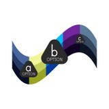 Calibre géométrique coloré abstrait de conception d'infographics d'option avec des options d'ABC d'échantillon Fond abstrait pour illustration stock Calibre géométrique coloré abstrait de conception d'infographics d'option avec des options d'ABC d'échantillon Fond abstrait pour illustration stock