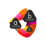 Calibre géométrique coloré abstrait de conception d'infographics d'option avec des options d'ABC d'échantillon Fond abstrait pour illustration stock Calibre géométrique coloré abstrait de conception d'infographics d'option avec des options d'ABC d'échantillon Fond abstrait pour illustration stock
