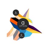 Calibre géométrique coloré abstrait de conception d'infographics d'option avec des options d'ABC d'échantillon Fond abstrait pour illustration stock Calibre géométrique coloré abstrait de conception d'infographics d'option avec des options d'ABC d'échantillon Fond abstrait pour illustration stock
