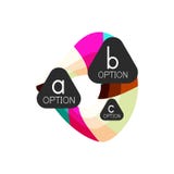 Calibre géométrique coloré abstrait de conception d'infographics d'option avec des options d'ABC d'échantillon Fond abstrait pour illustration libre de droits Calibre géométrique coloré abstrait de conception d'infographics d'option avec des options d'ABC d'échantillon Fond abstrait pour illustration libre de droits