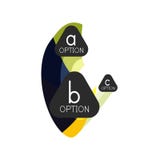 Calibre géométrique coloré abstrait de conception d'infographics d'option avec des options d'ABC d'échantillon Fond abstrait pour illustration stock Calibre géométrique coloré abstrait de conception d'infographics d'option avec des options d'ABC d'échantillon Fond abstrait pour illustration stock